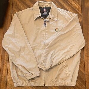 Vintage Chaps Ralph Lauren Men's Beige Lightweight Jacket Small